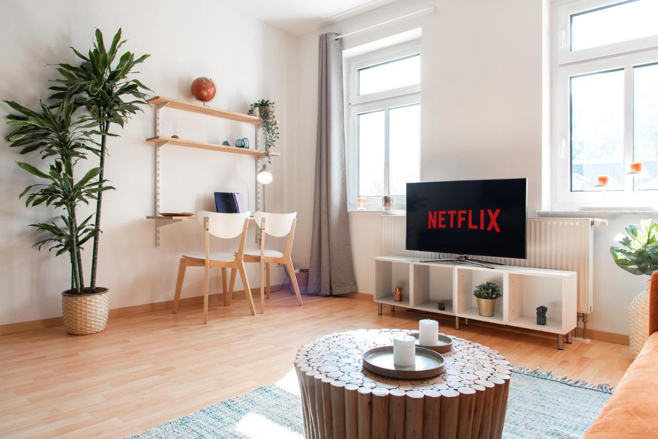 Stilvolles Apartment - Balkon, Netflix, Nespresso, Zentral, Messe Chemnitz Exterior foto